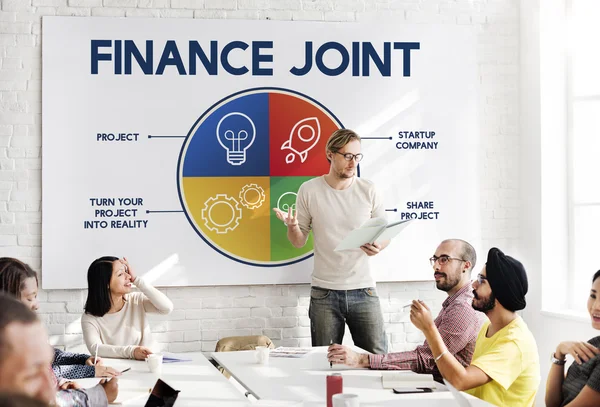 Business meeting with Finance Joint — Stock Photo, Image