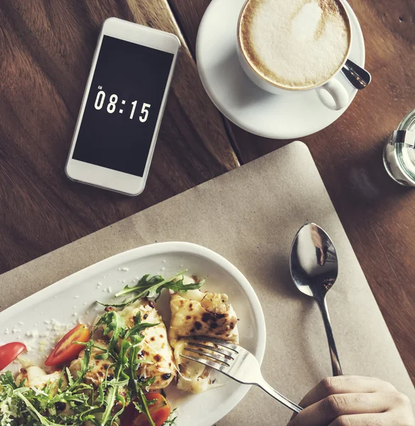 Woman have lunch in Restaurant