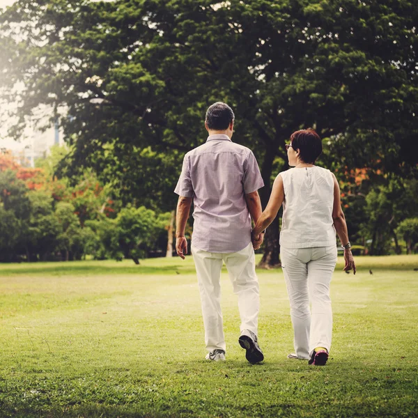 Senior Couple Dating — Stock Photo, Image