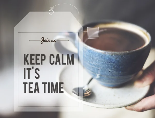 Woman holding Cup of tea — Stock Photo, Image