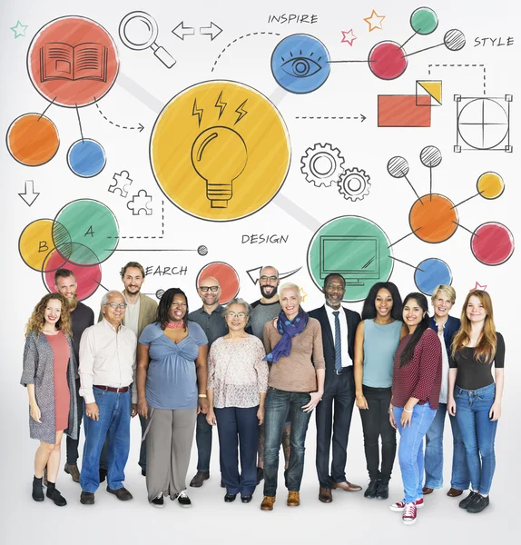 Diversity people together — Stock Photo, Image