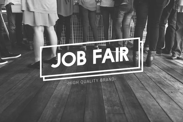 Persone con Job Fair Concept — Foto Stock