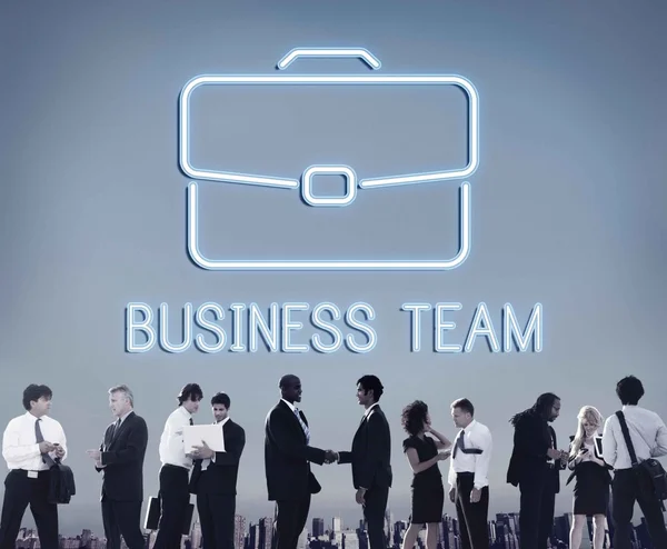Gente de negocios teniendo reunión corporativa —  Fotos de Stock