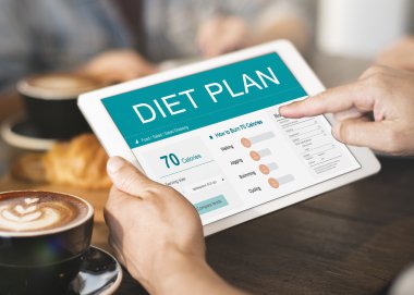 Tablet metin ile holding eller