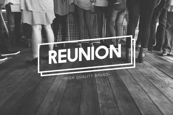 Persone con Reunion Concept — Foto Stock