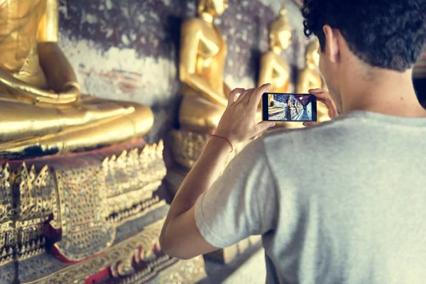 Man gör bilden på din smartphone — Stockfoto