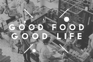 insanlar kafe ve iyi yemek