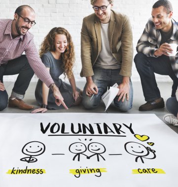 Poster ve gönüllü çalışma tasarımcılar