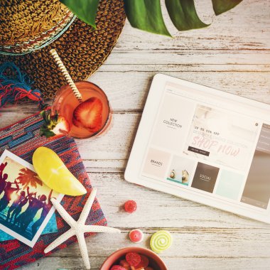 metin üstünde perde ile dijital tablet