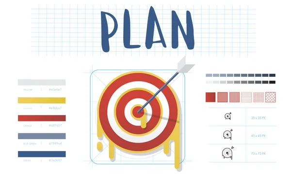 Plan Creative transparent z tekstem — Zdjęcie stockowe