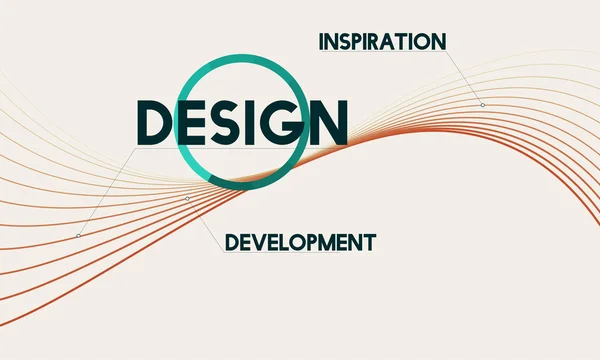 Banner creativo con texto Diseño —  Fotos de Stock