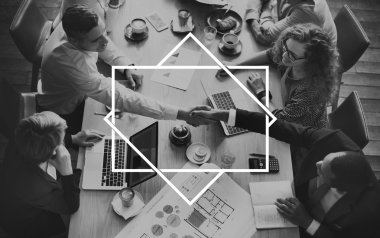 el sıkışma ve çerçeve insanların iş 