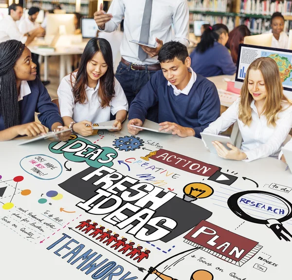 Gruppo diversità di studenti — Foto Stock