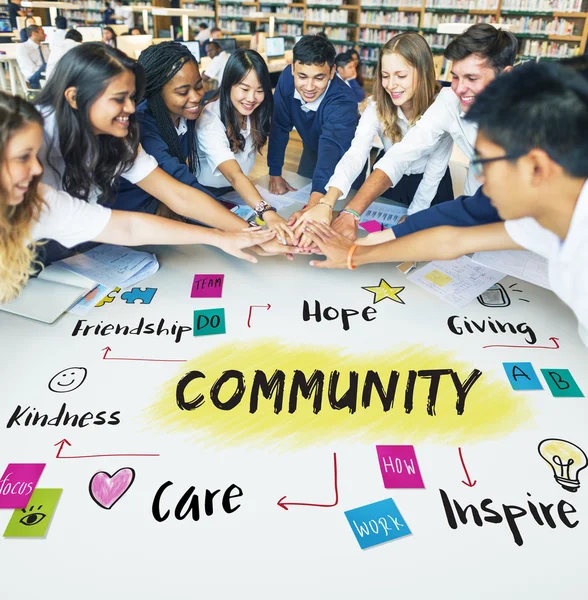 Gruppo diversità di studenti — Foto Stock