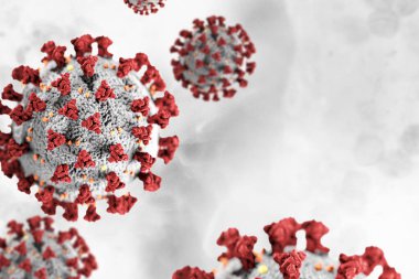 Coronavirus hücreleri arkaplan çizimi