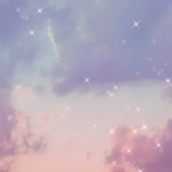 Sparkle Cloud Gradient Pastel Dreamy Background — Stock Photo, Image