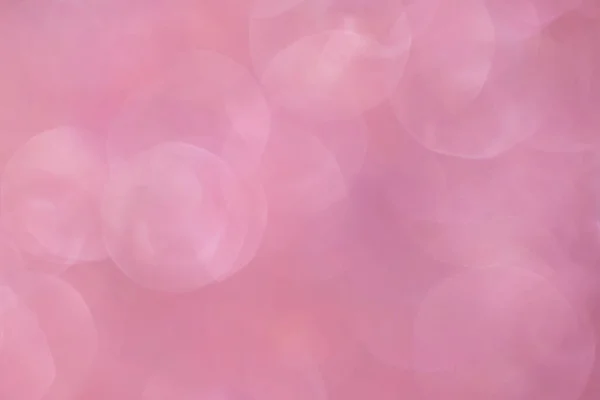 Abstract Wazig Roze Bokeh Lichten Achtergrond — Stockfoto