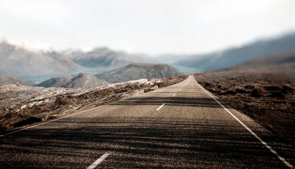 Landschaft Contry Road Reiseziel Ländliches Konzept — Stockfoto