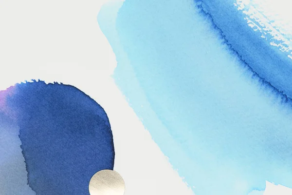 Abstract Blue Watercolor White Wallpaper Background — Stock Photo, Image