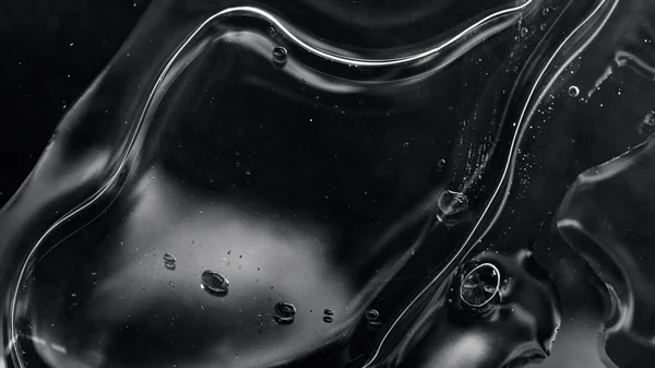 Чорний Водяний Фон Бульбашками — стокове фото