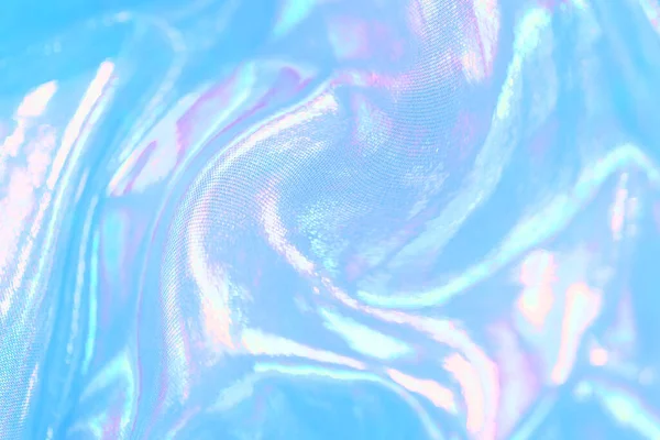 Blue Pink Holographic Fabric Background — Stock Photo, Image