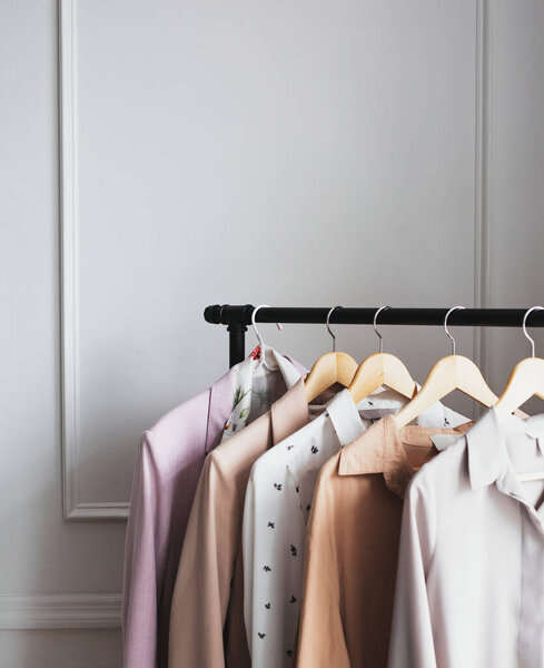 Clothing Rack Studio — Stock Photo, Image