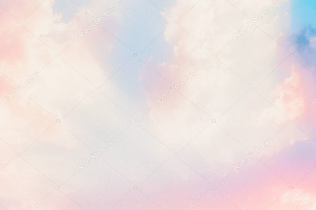 Colorful pastel cloud pattern background