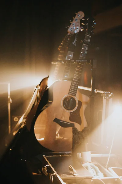 Gitarre Backstage Bei Einem Konzert — Stockfoto