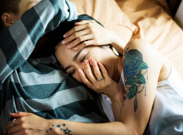 Lésbicas Casal Passar Fim Semana Juntos — Fotografia de Stock