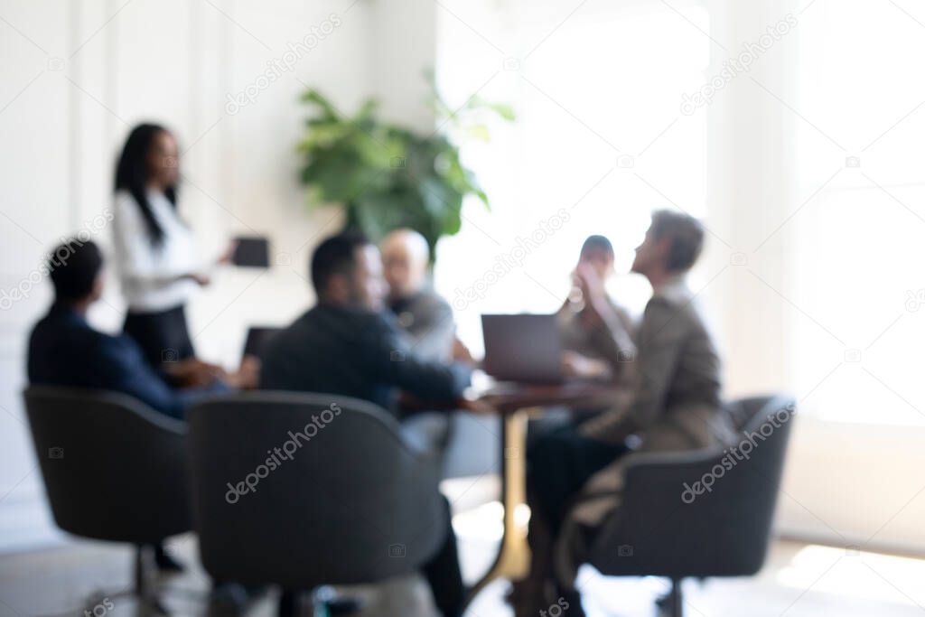 Business people having an office meeting
