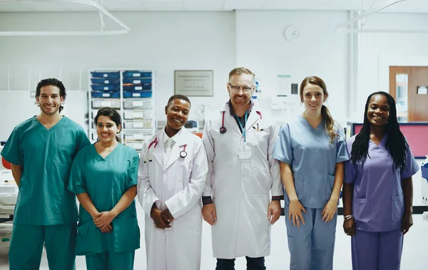 Grupo Profissionais Médicos Uti Prontos Para Pacientes Com Coronavírus — Fotografia de Stock