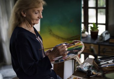 Çalışma üzerinde Akrilik sanat sanatçı