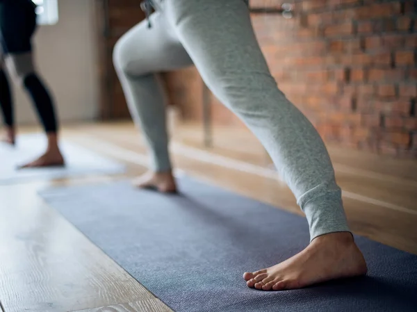 Konsep Dalam Ruangan Kelas Yoga — Stok Foto