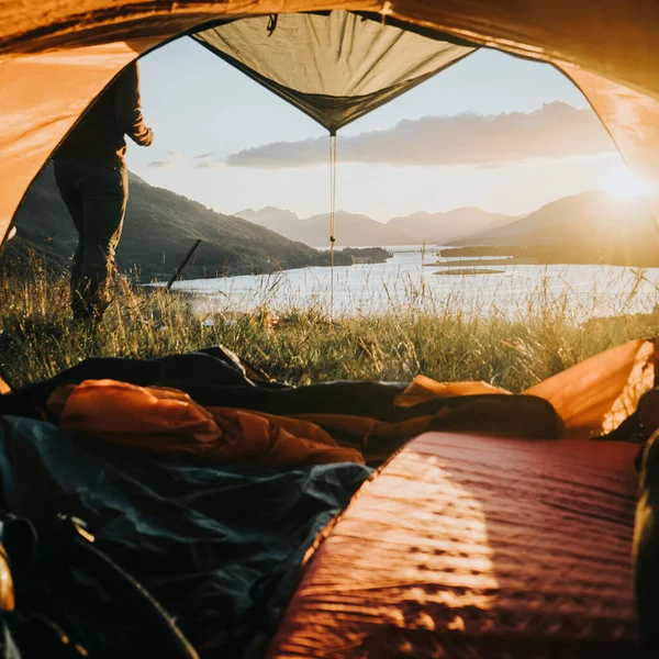 Kamperen Ballachulish Highland Schotland — Stockfoto