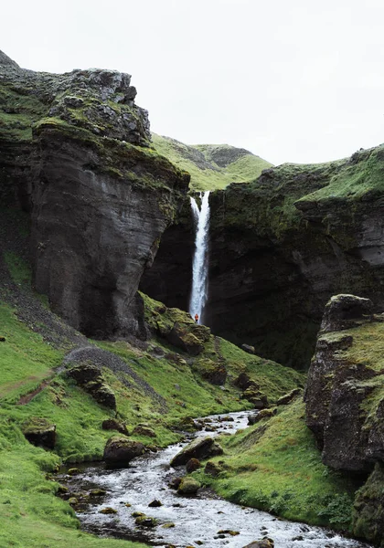 Vista Cascada Islandia Del Sur —  Fotos de Stock