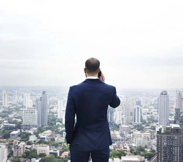 Hombre Negocios Ciudad — Foto de Stock