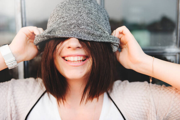 Cute Teenager Close Portrait Royalty Free Stock Images