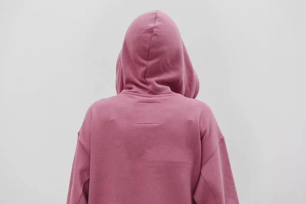 Cool Girl Wearing Pink Hoodie — Stock Photo, Image