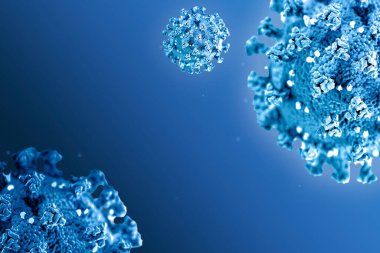 Coronavirus hücreleri arkaplan çizimi