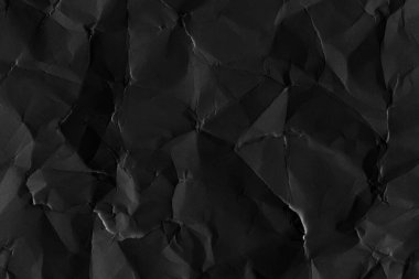 Buruşmuş siyah kağıt desenli arkaplan