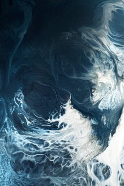 Soyut mavi grunge suluboya desenli arkaplan çizimi