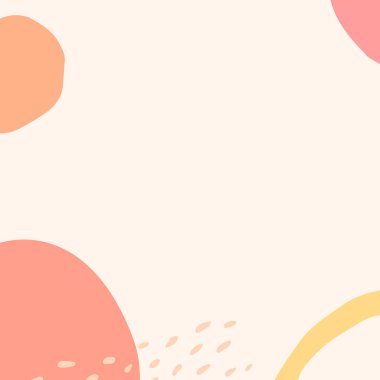 Modern Memphis soyut sosyal şablon çizimi