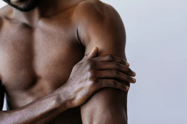 Homem Com Braço Dorido — Fotografia de Stock