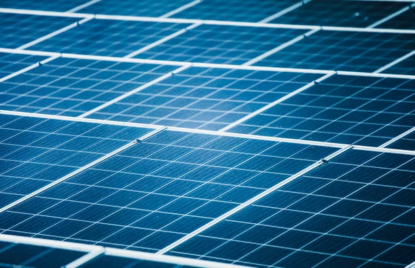 Sluiting Van Fotovoltaïsche Centrales — Stockfoto