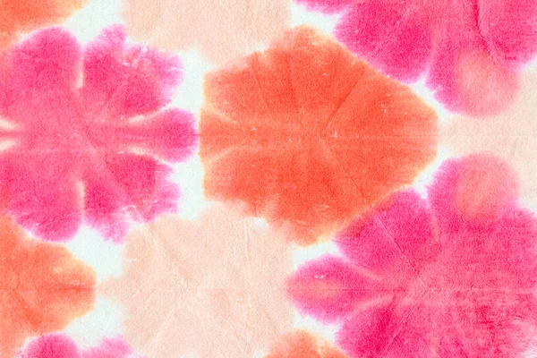 Πορτοκαλί Και Ροζ Shibori Μοτίβο Φόντο — Φωτογραφία Αρχείου