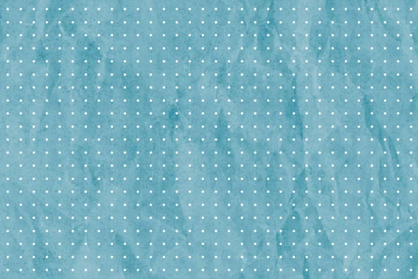 Crumpled Blå Prickar Papper Texturerad Bakgrund — Stockfoto