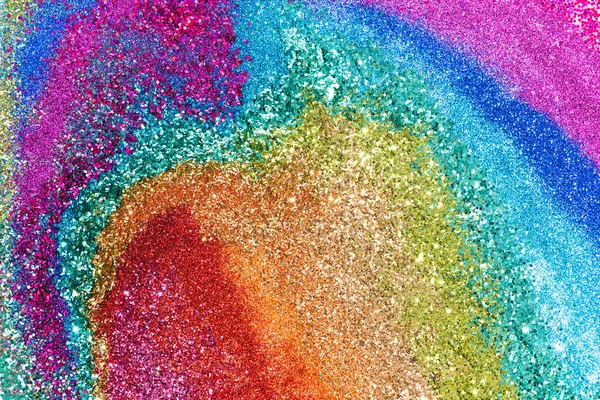 Colorato Arcobaleno Glitter Sfondo Texture — Foto Stock