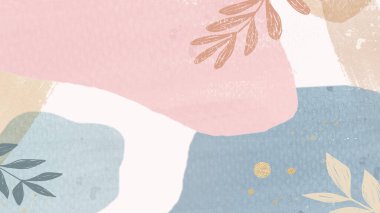 Pastel sosyal arkaplan illüstrasyonu