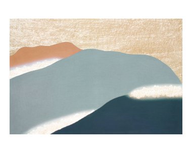 Dağların klasik duvar baskısı poster tasarımı Kamisaka Sekka 'nın orijinal sanat eserlerinden..