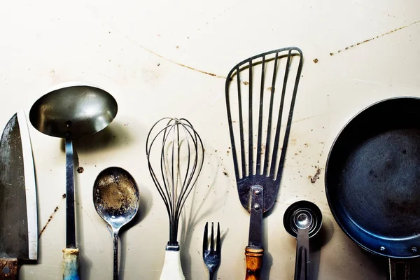 Fechado Utensílios Cozinha — Fotografia de Stock